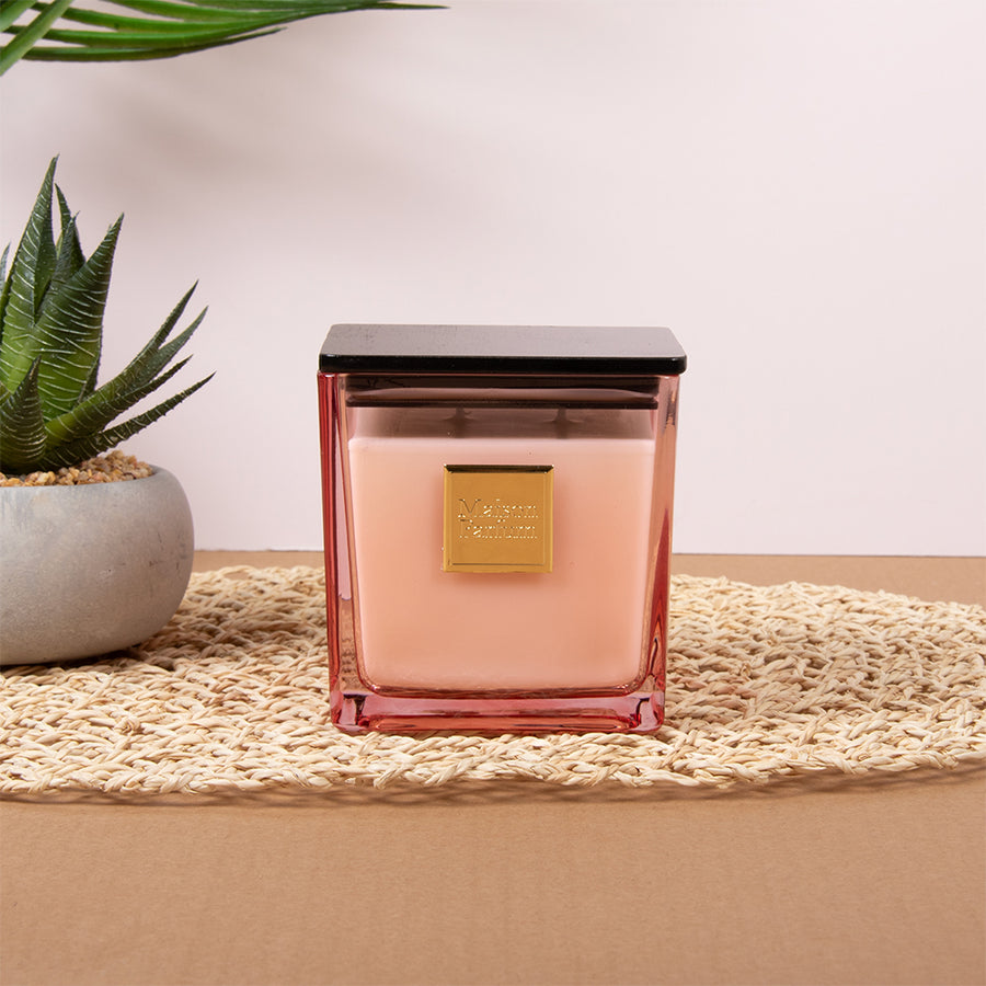Rouge Square Lidded Candle
