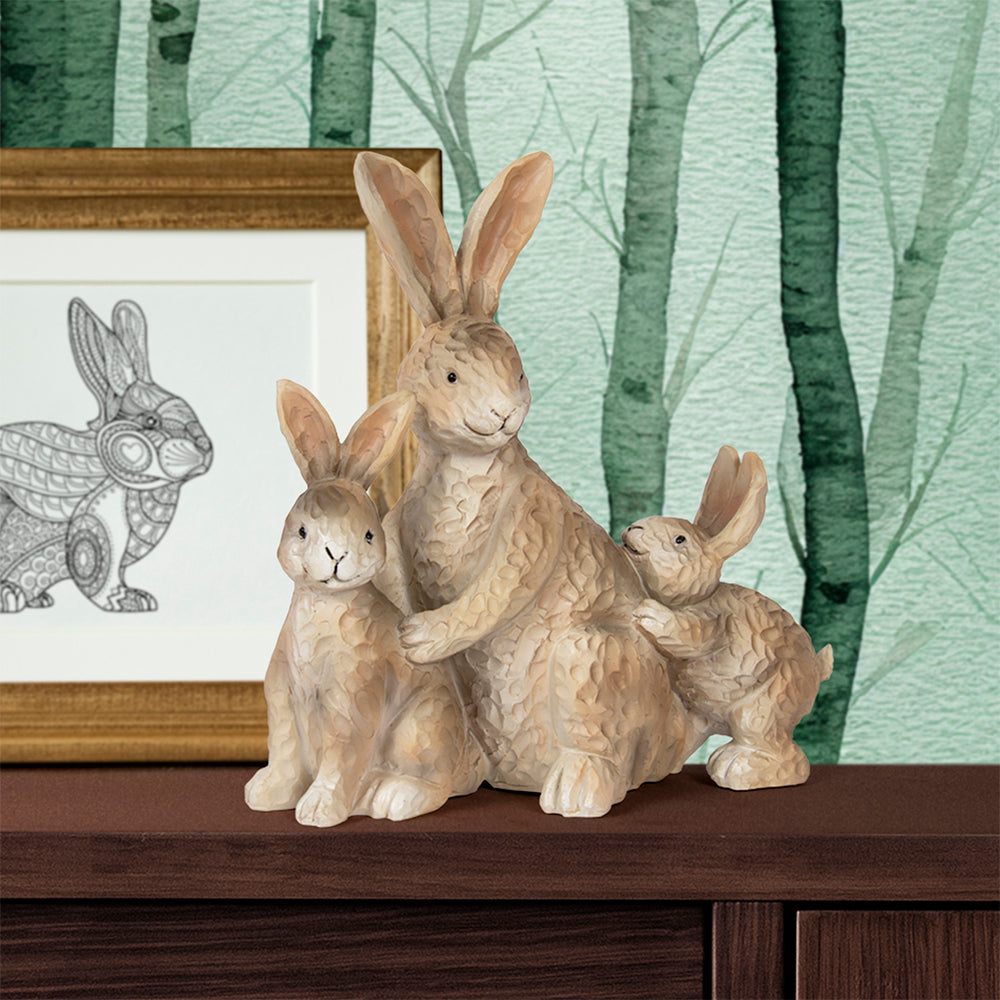 Hatty, Henry and Harry Standing Hares Ornament