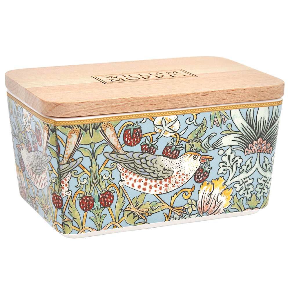 William Morris Strawberry Thief Butter Dish
