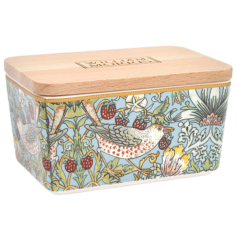 William Morris Strawberry Thief Butter Dish