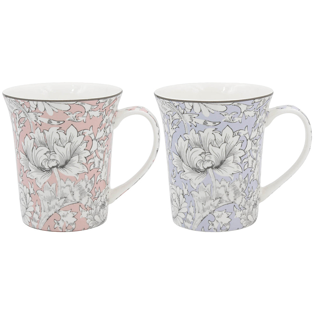 William Morris Chrysanthemum Mugs (Set of 2)