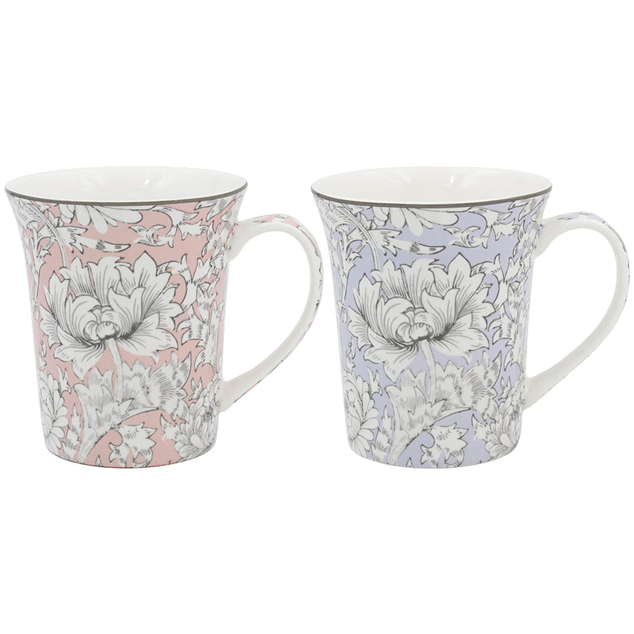 William Morris Chrysanthemum Mugs (Set of 2)