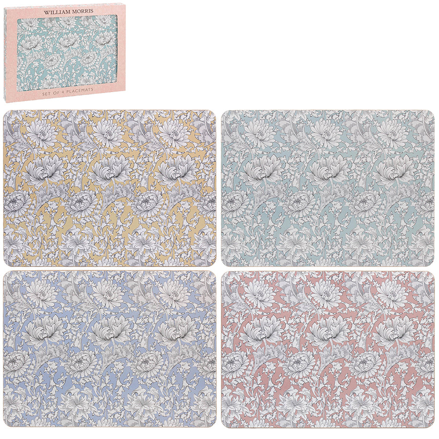 William Morris Chrysanthemum Placemats (Set of 4)