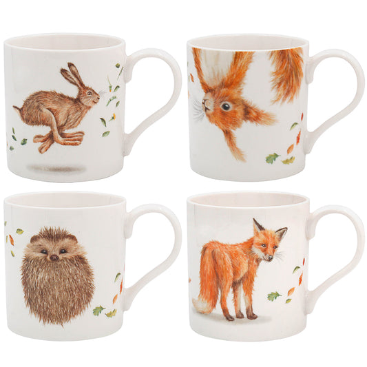 Forest Animals Assorted Mugs (Set of 4)