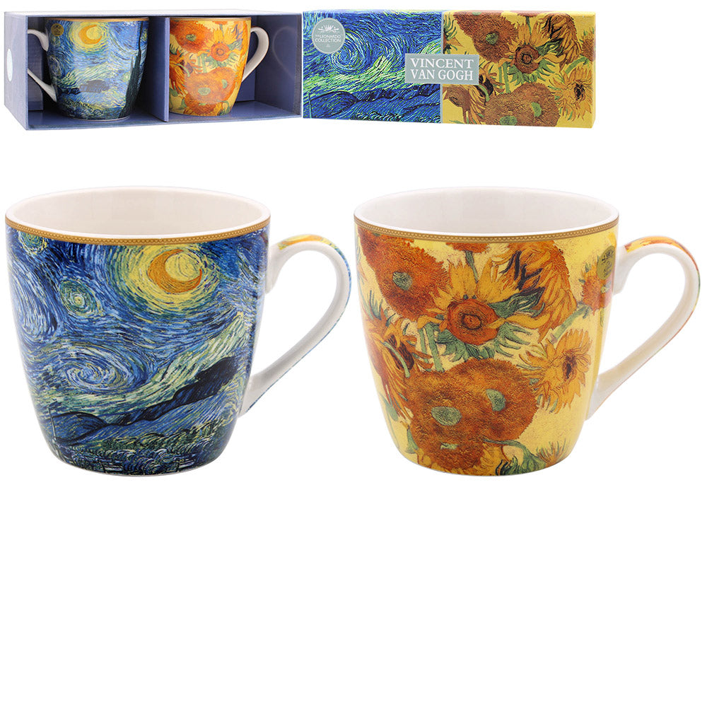 Van Gogh Breakfast Mugs (Set of 2)