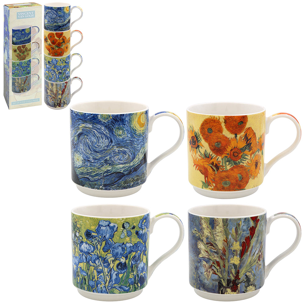Van Gogh Stacking Mugs (Set of 4)