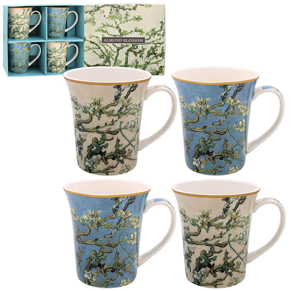 Van Gogh Almond Blossom Multi Mugs (Set of 4)