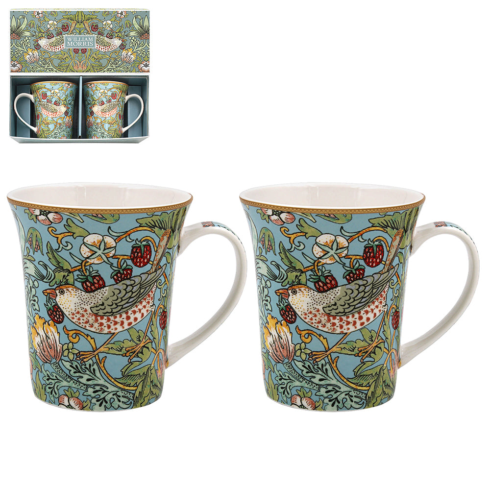 William Morris Strawberry Thief Mugs (Set of 2)
