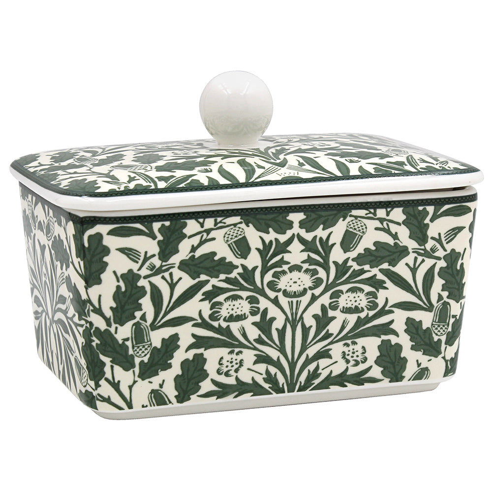 William Morris Acorn Butter Dish