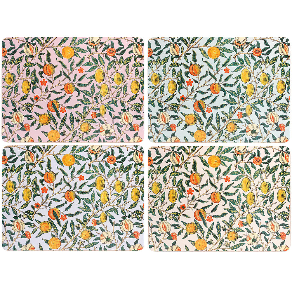 William Morris Fruits Placemats (Set of 4)