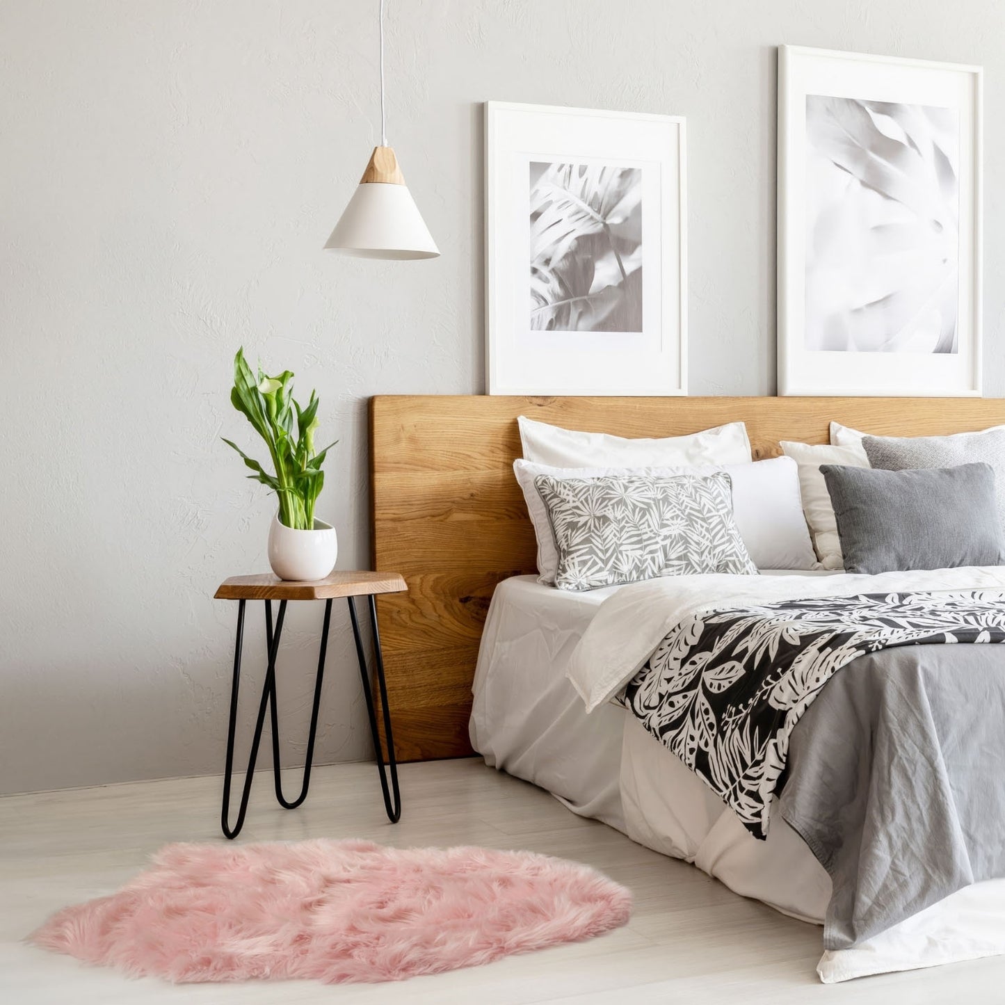 Lux Faux Fur Heather Room Rug