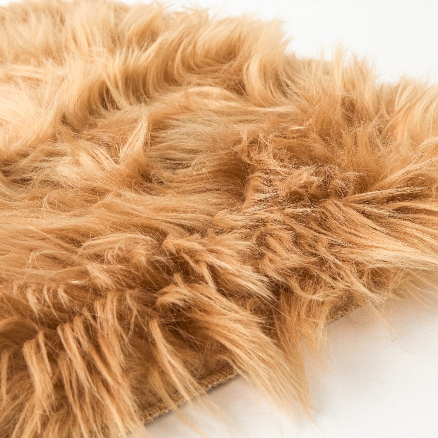 Luxury Faux Fur Latte Cream Room Rug