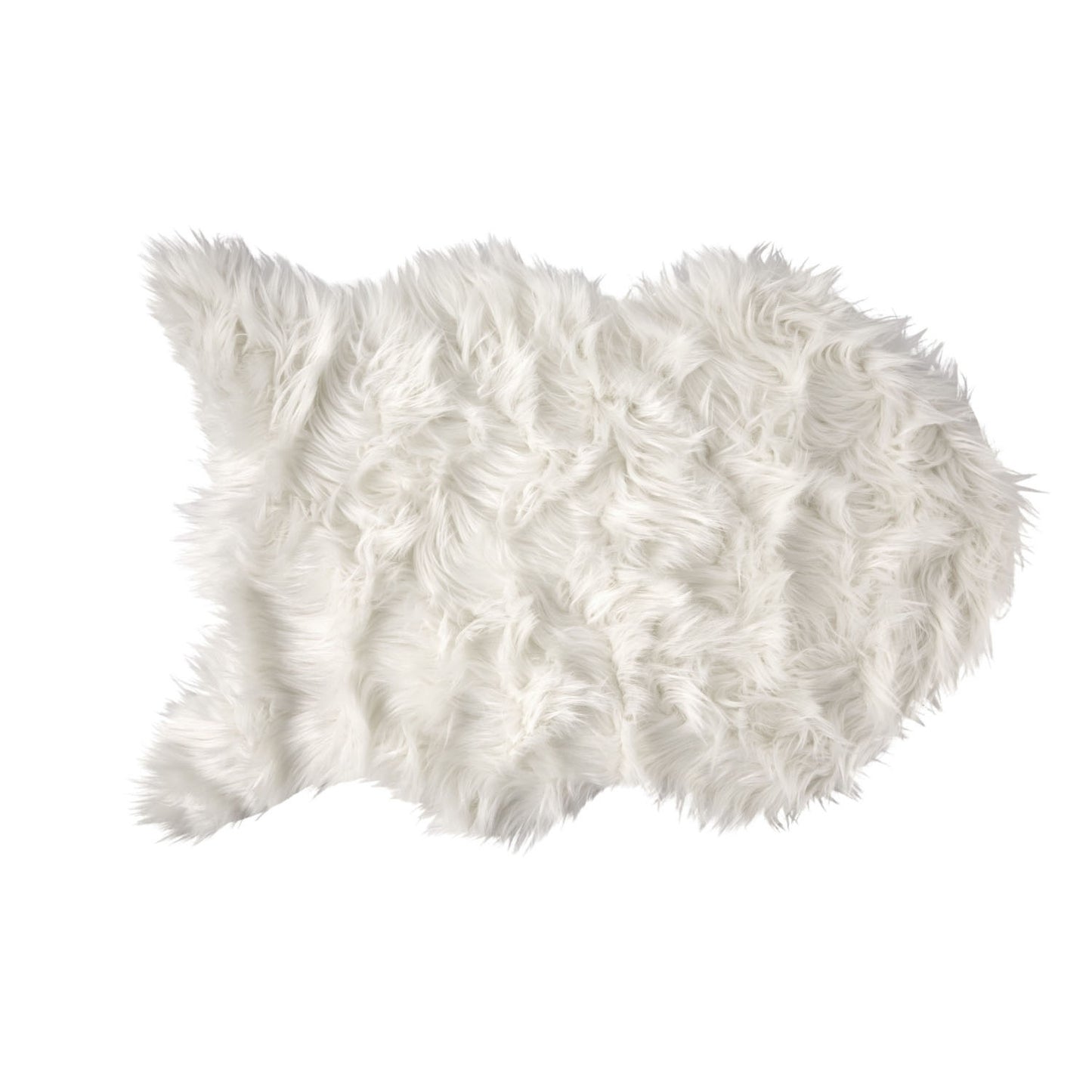 Lux Faux Fur White Room Rug