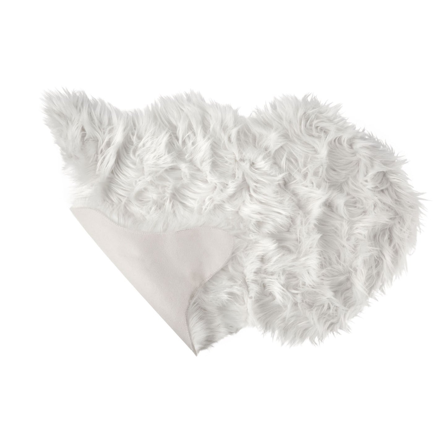 Lux Faux Fur White Room Rug