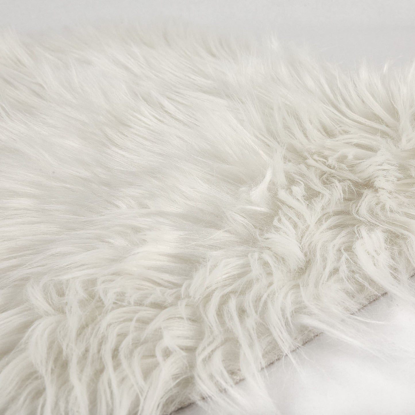 Lux Faux Fur White Room Rug