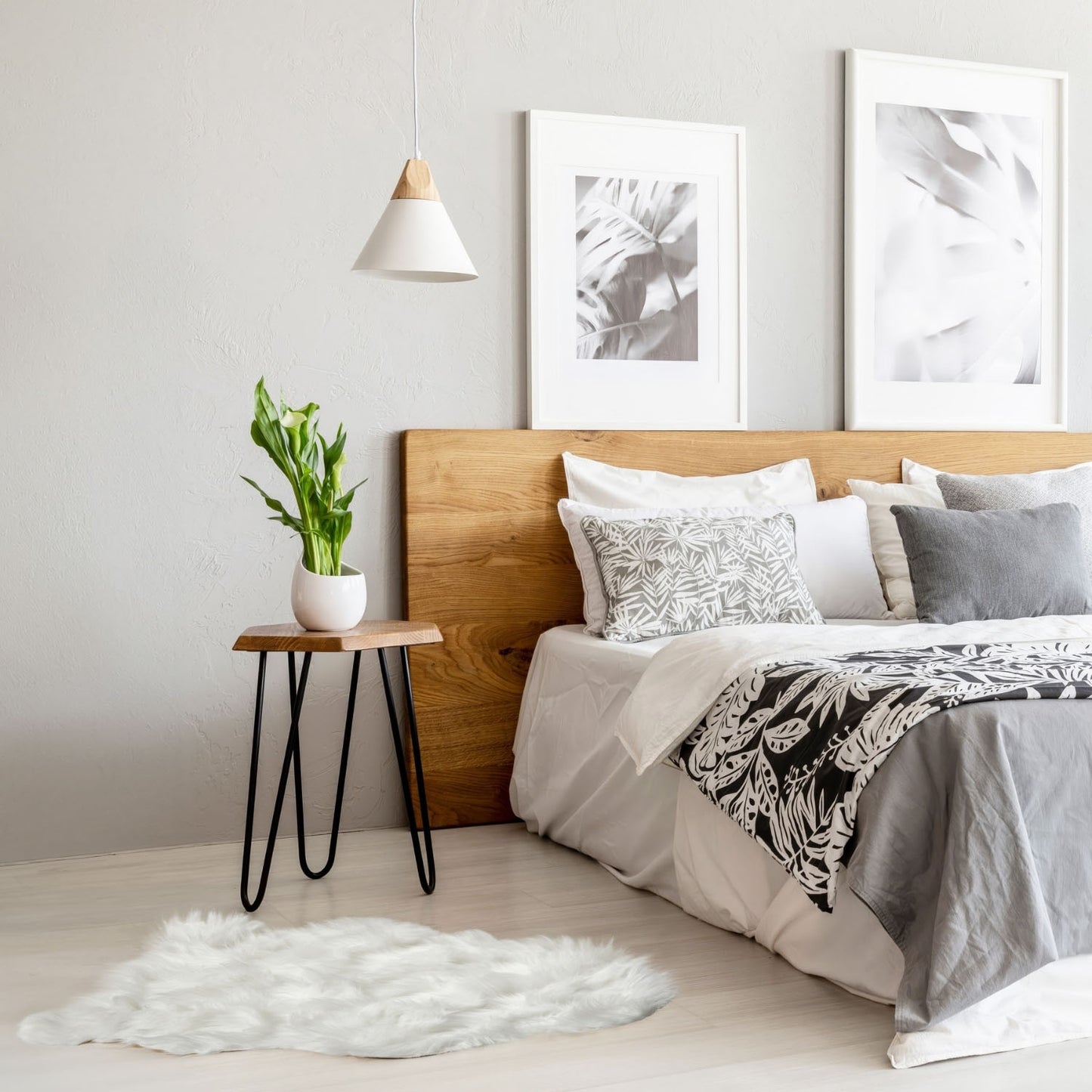 Lux Faux Fur White Room Rug