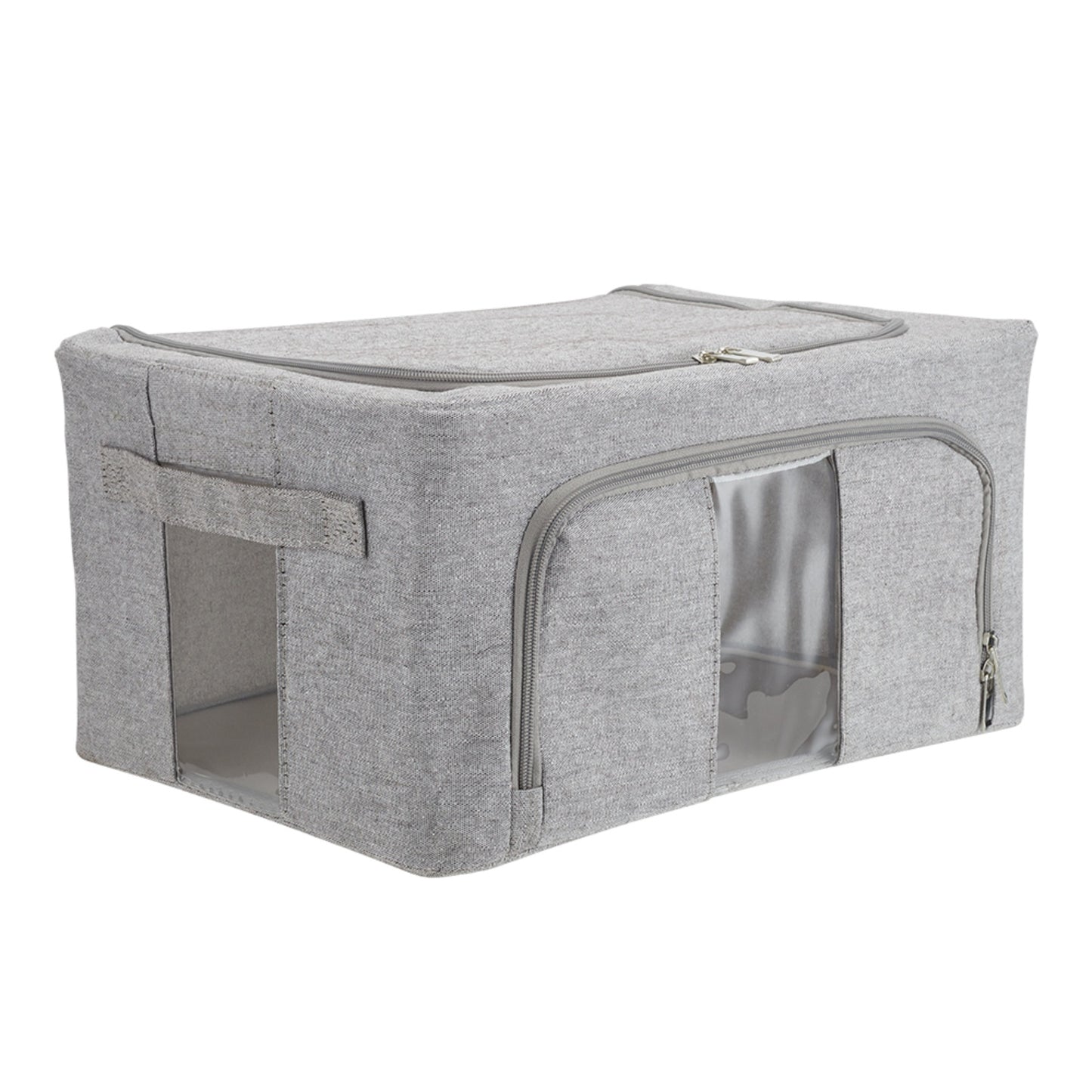100L Metal Frame Fabric Clothes Storage Box