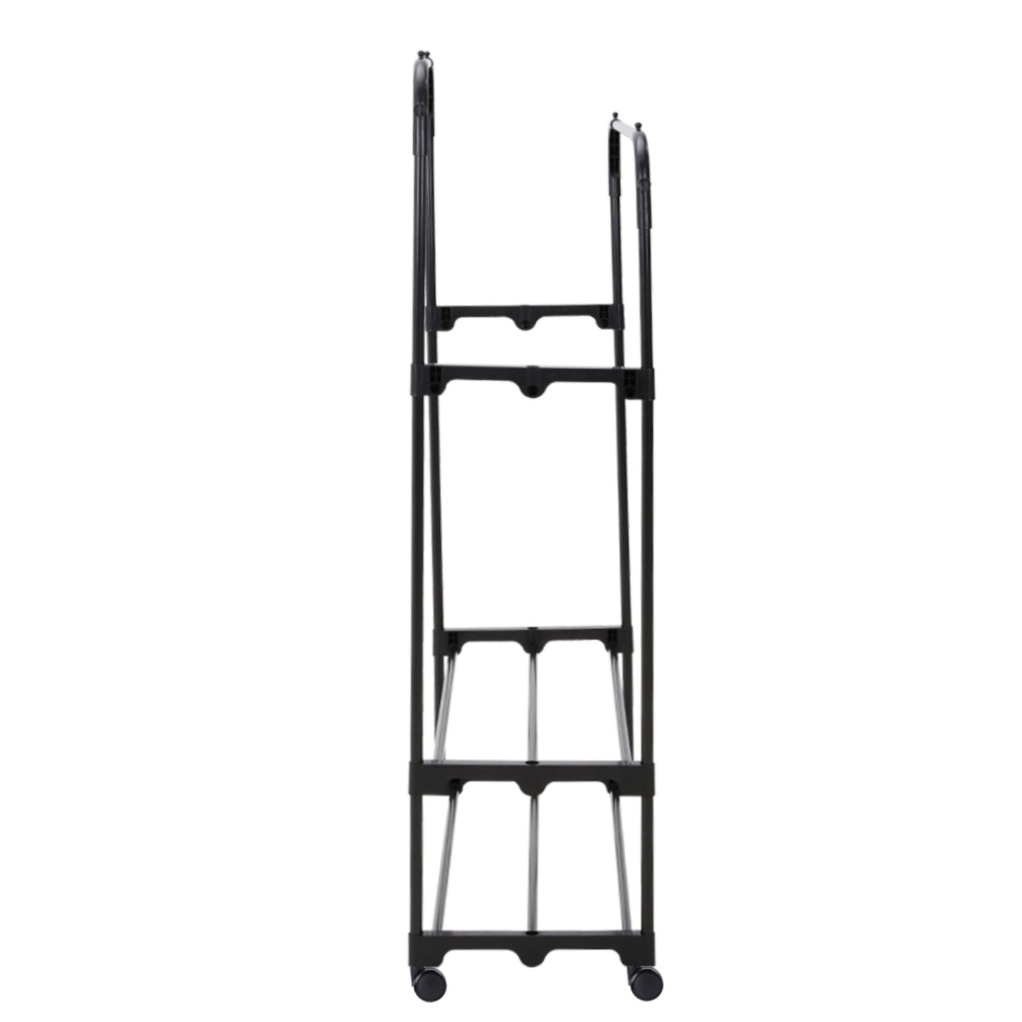 Metal Double Rod Black Clothes Rack