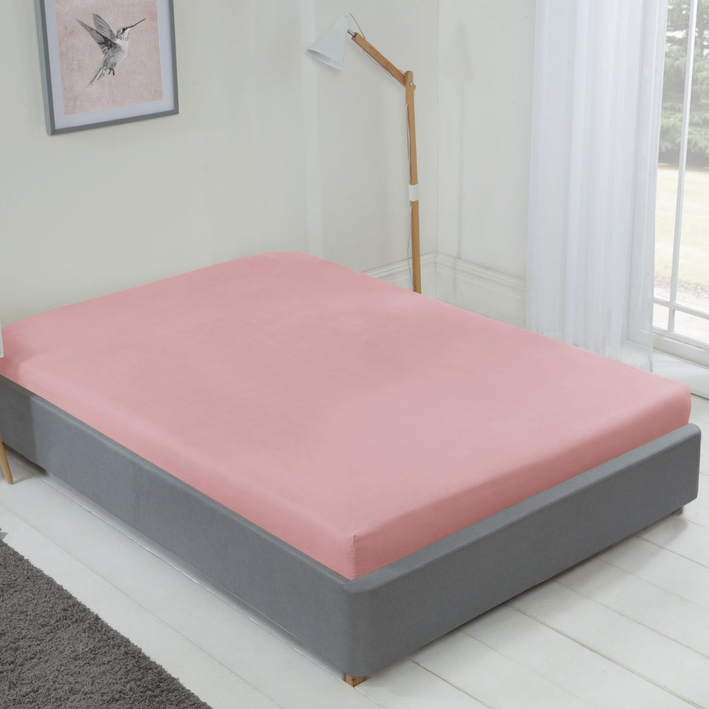 Lyla Blush Pink Fitted Sheet