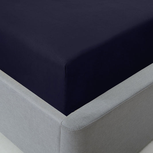 Lyla Navy Blue Fitted Sheet