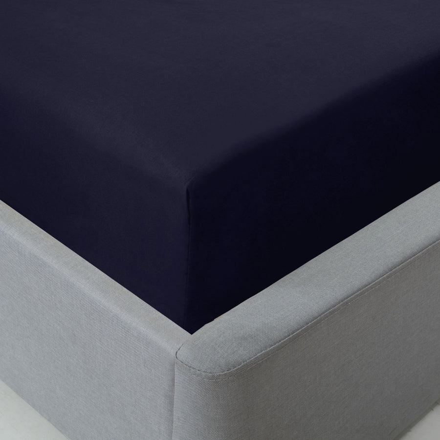 Lyla Navy Blue Fitted Sheet