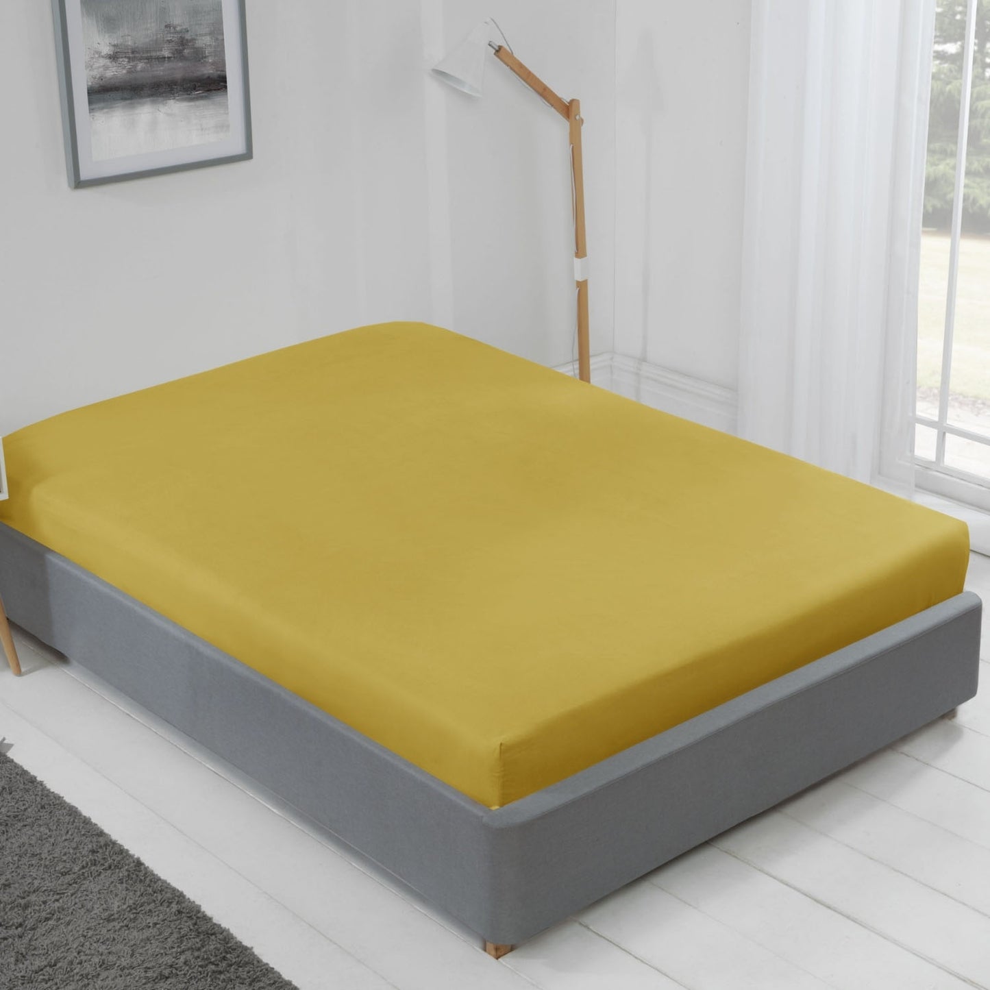 Lyla Ochre Yellow Fitted Sheet