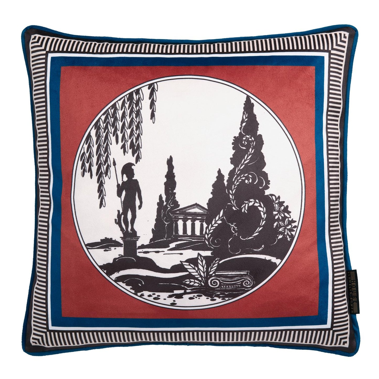 Laurence Llewelyn-Bowen Velvet Arcadia Reversible Red Cushion (43cm x 43cm)