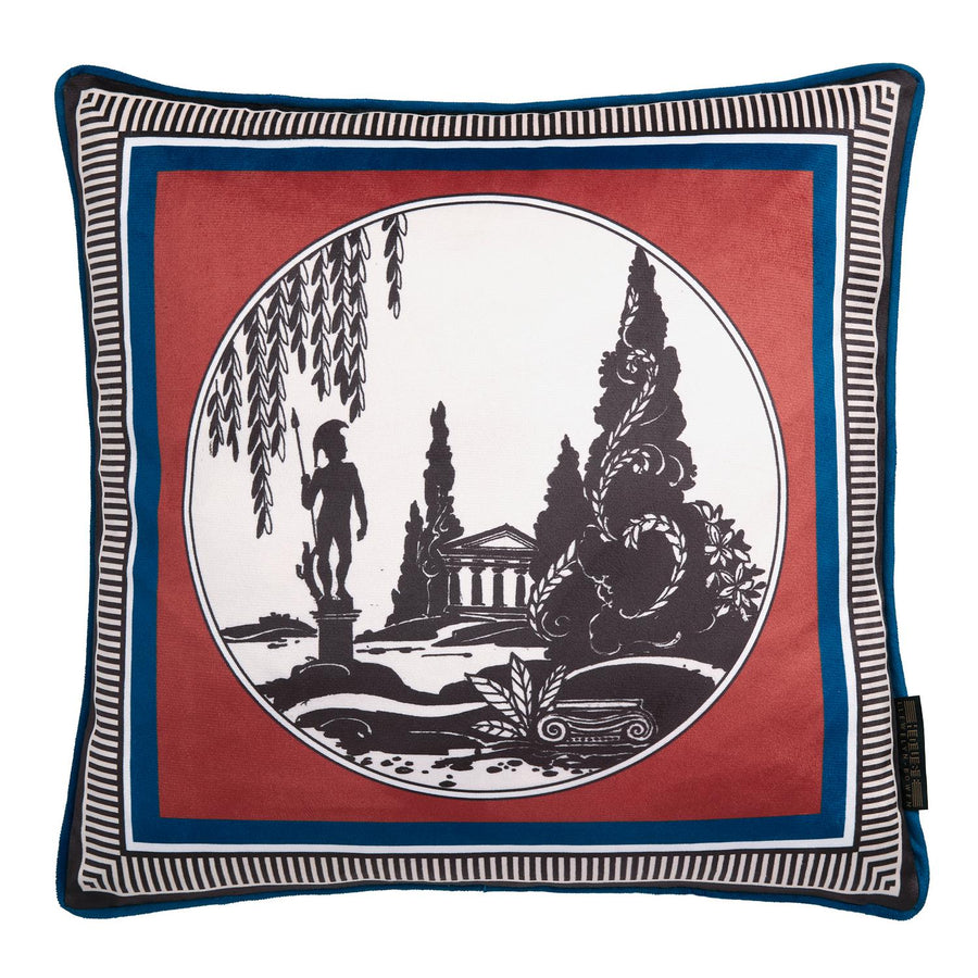 Laurence Llewelyn-Bowen Velvet Arcadia Reversible Red Cushion (43cm x 43cm)