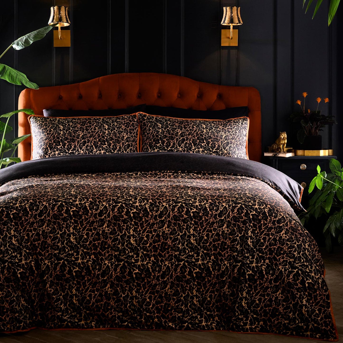 Laurence Llewelyn-Bowen Roxy Leopard Print Cotton Duvet Set