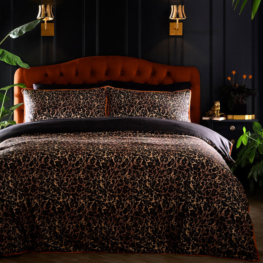 Laurence Llewelyn-Bowen Roxy Leopard Print Cotton Duvet Set