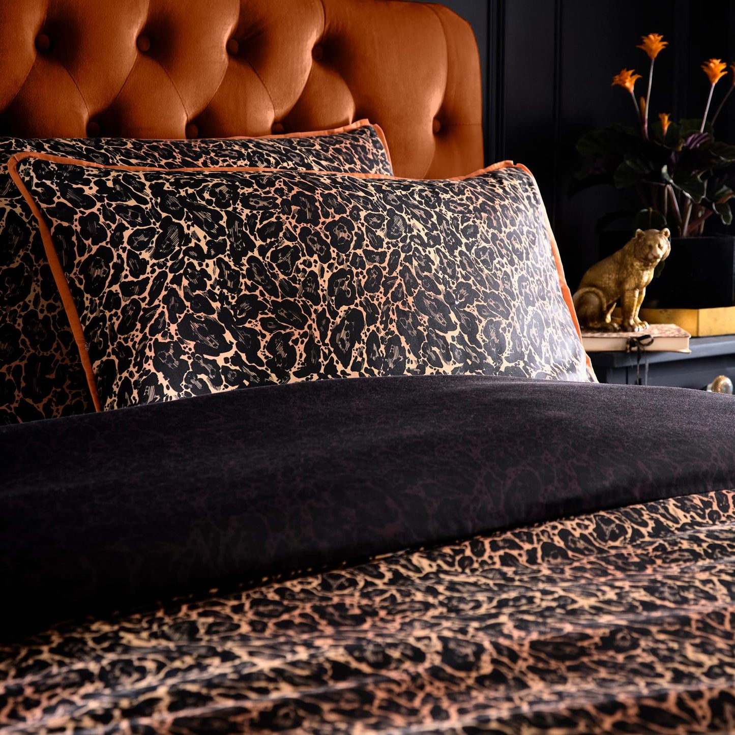 Laurence Llewelyn-Bowen Roxy Leopard Print Cotton Duvet Set