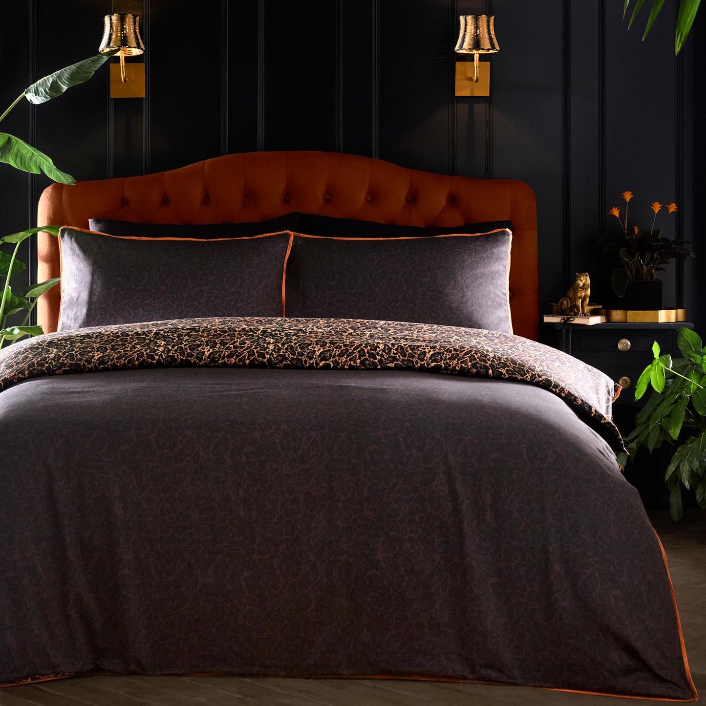 Laurence Llewelyn-Bowen Roxy Leopard Print Cotton Duvet Set