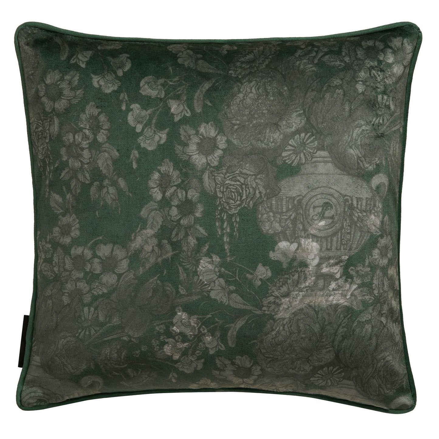 Laurence Llewelyn-Bowen Velvet Tuscan Holiday Ochre Cushion (43cm x 43cm)