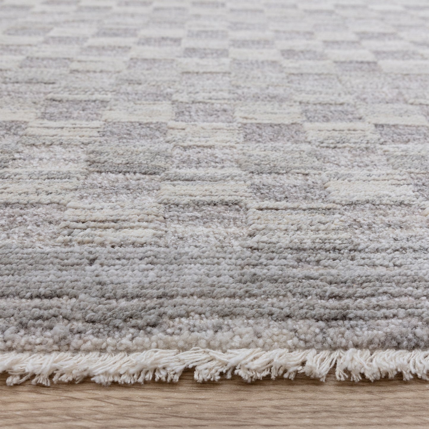 Laurent LA02 Boho Abstract Grey Rug