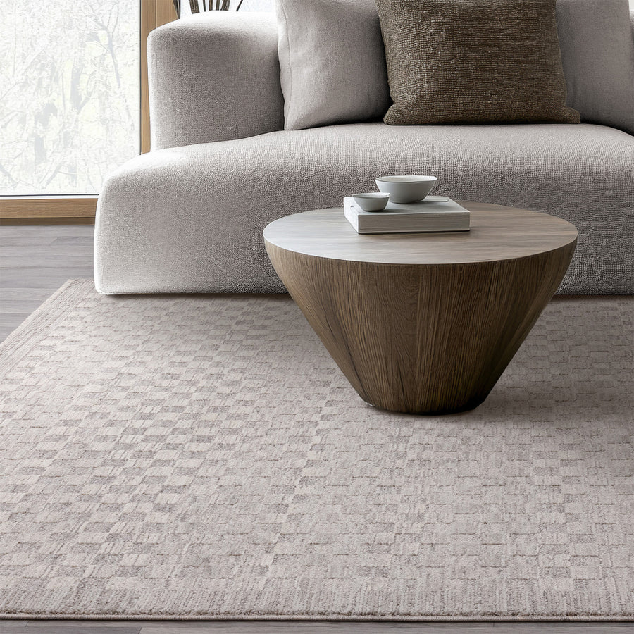 Laurent LA02 Boho Abstract Grey Rug