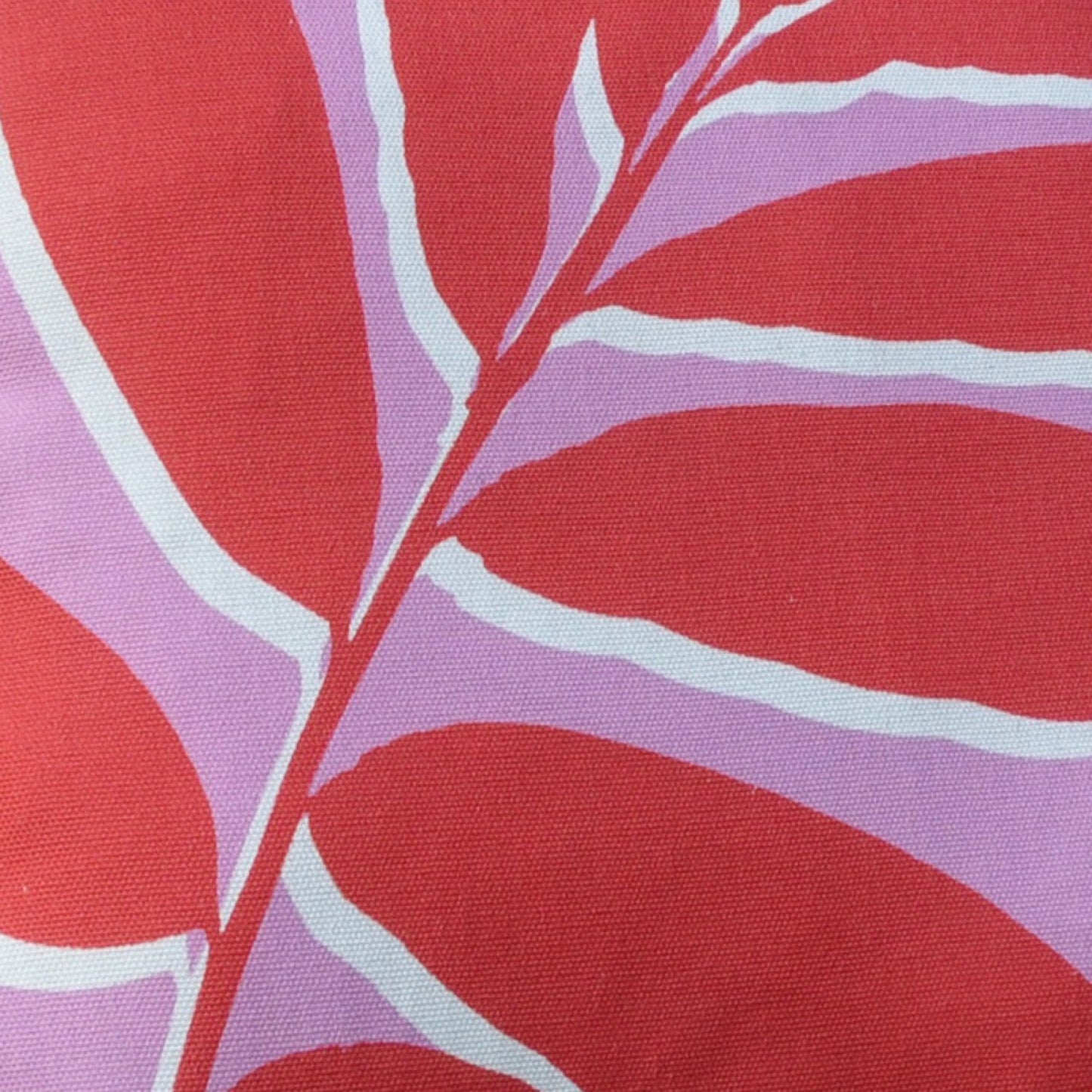 Leaf Print Pink Outdoor Cushion (43cm x 43cm)