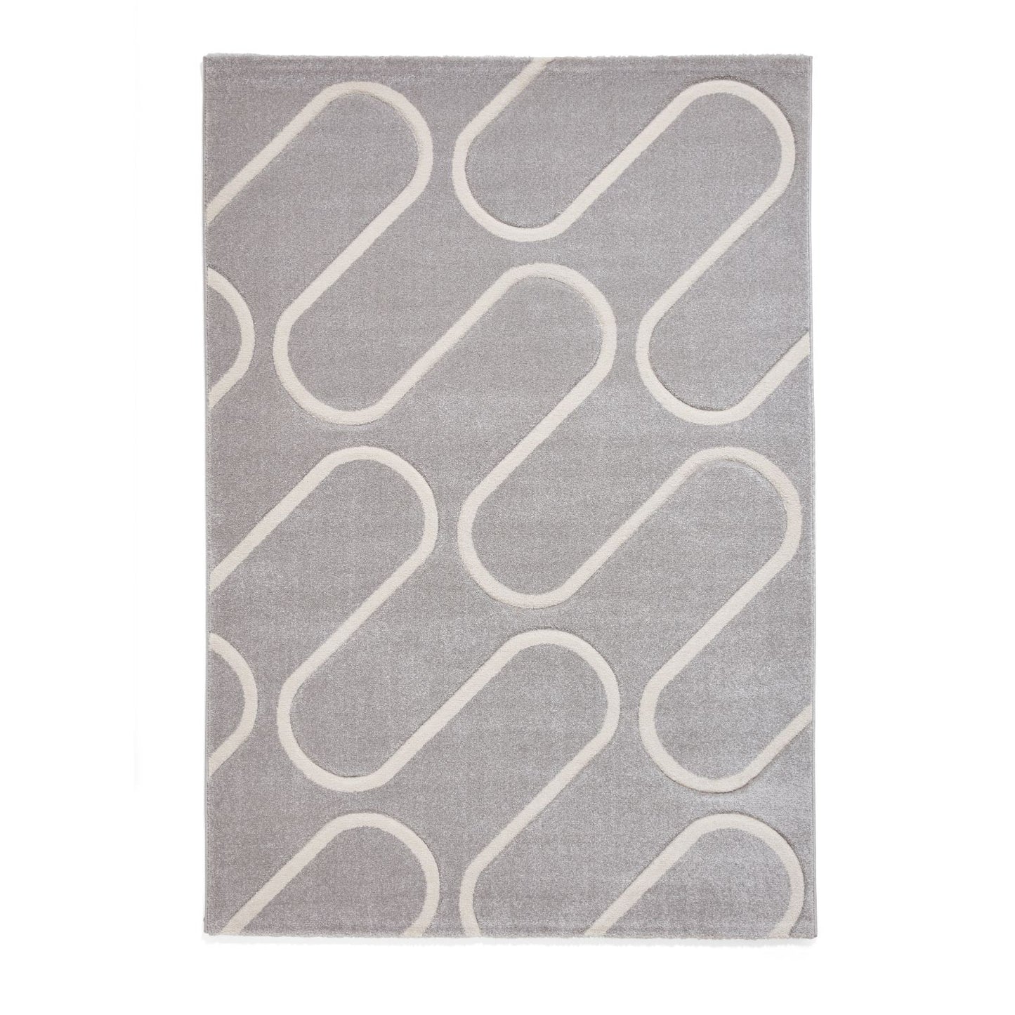 Catherine Lansfield Linear Curve Grey Rug