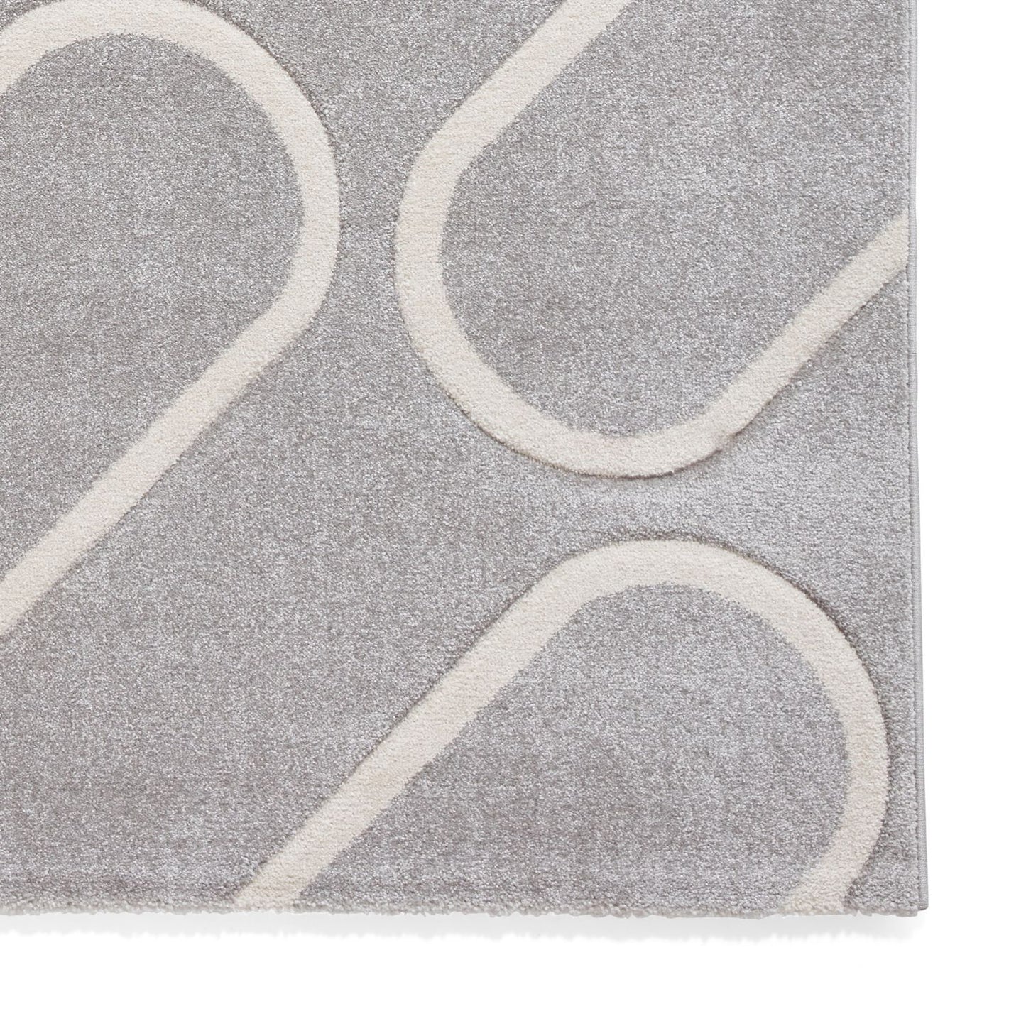 Catherine Lansfield Linear Curve Grey Rug