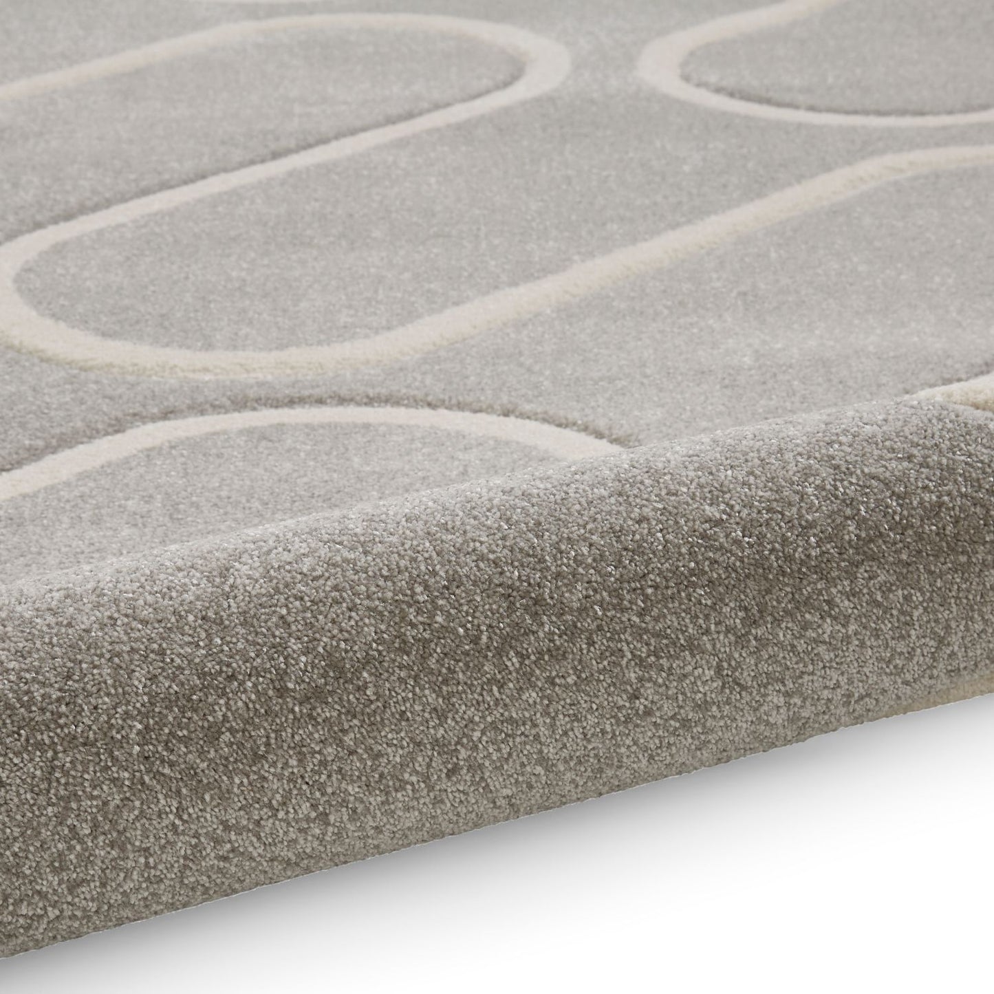 Catherine Lansfield Linear Curve Grey Rug