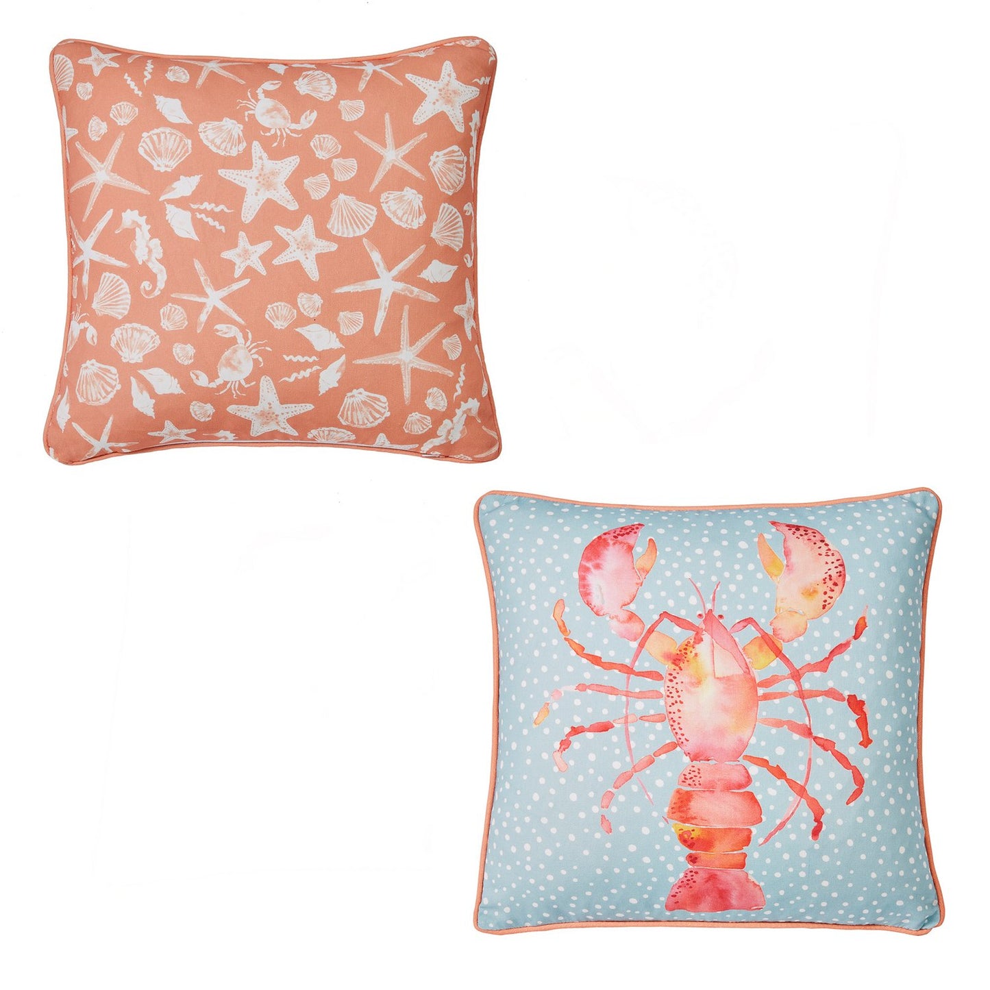 Lobster Reversible Outdoor Cushion (43cm x 43cm)