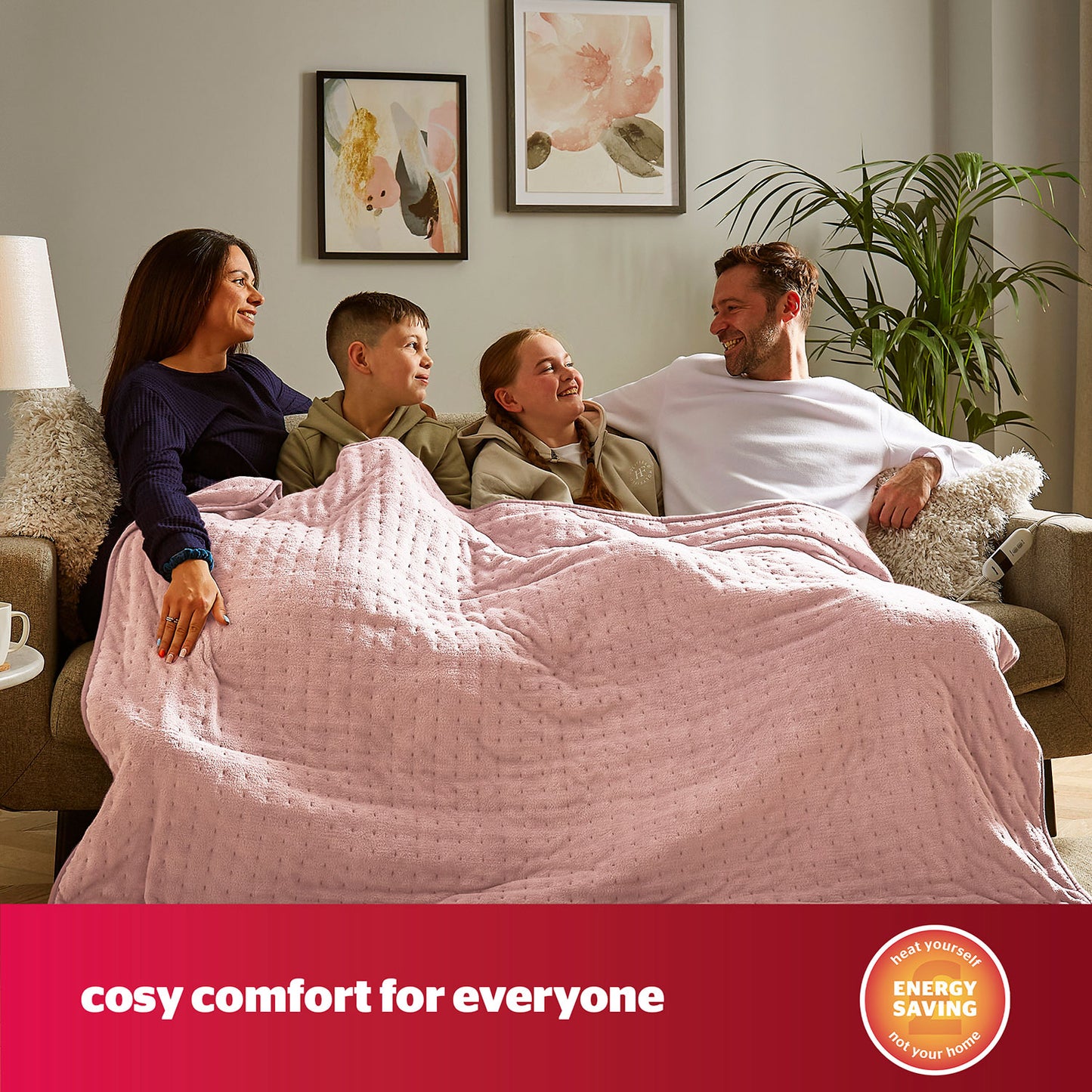 Silentnight Blush Comfort Control Luxury Heated Throw