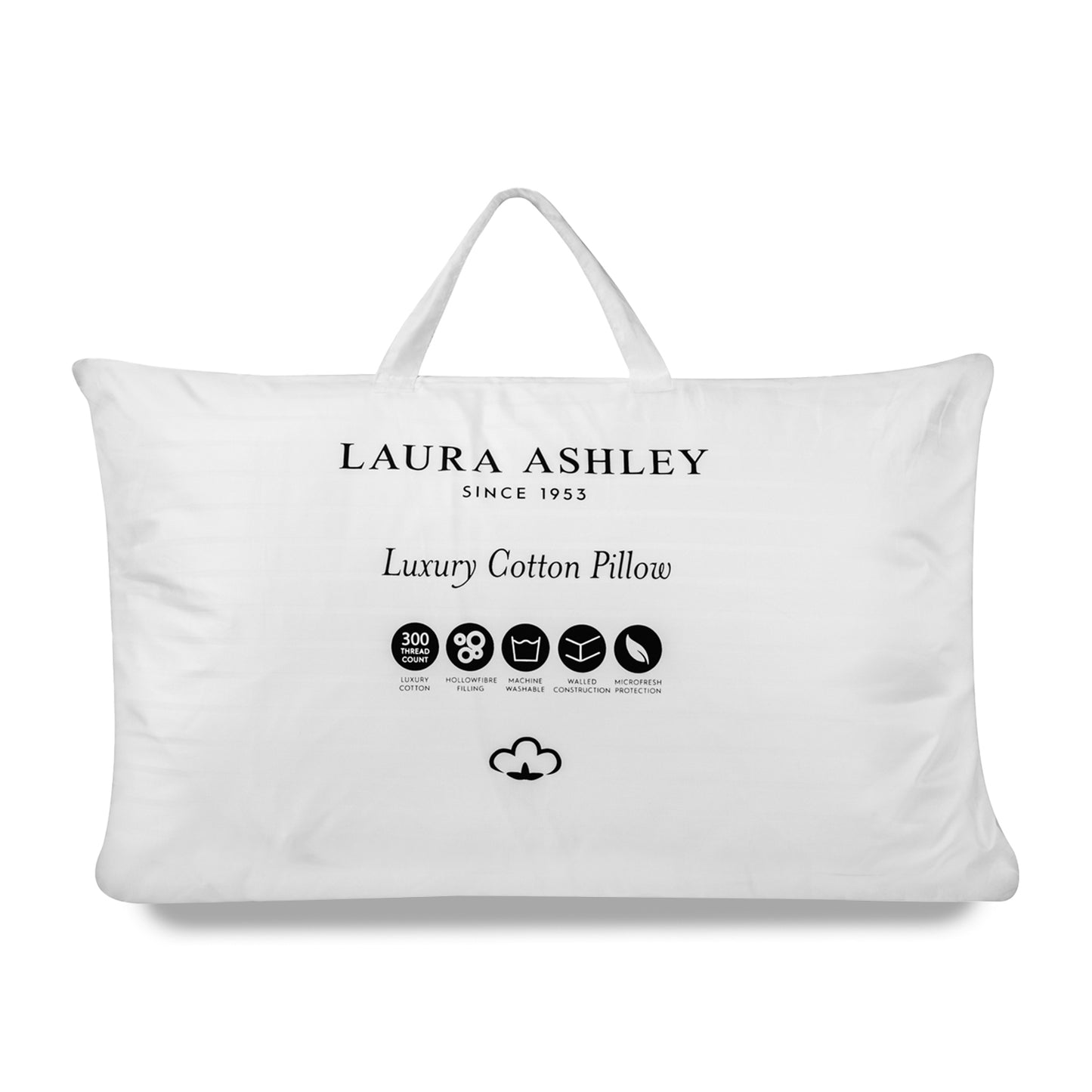 Laura Ashley Luxury Cotton Side Sleeper Pillow