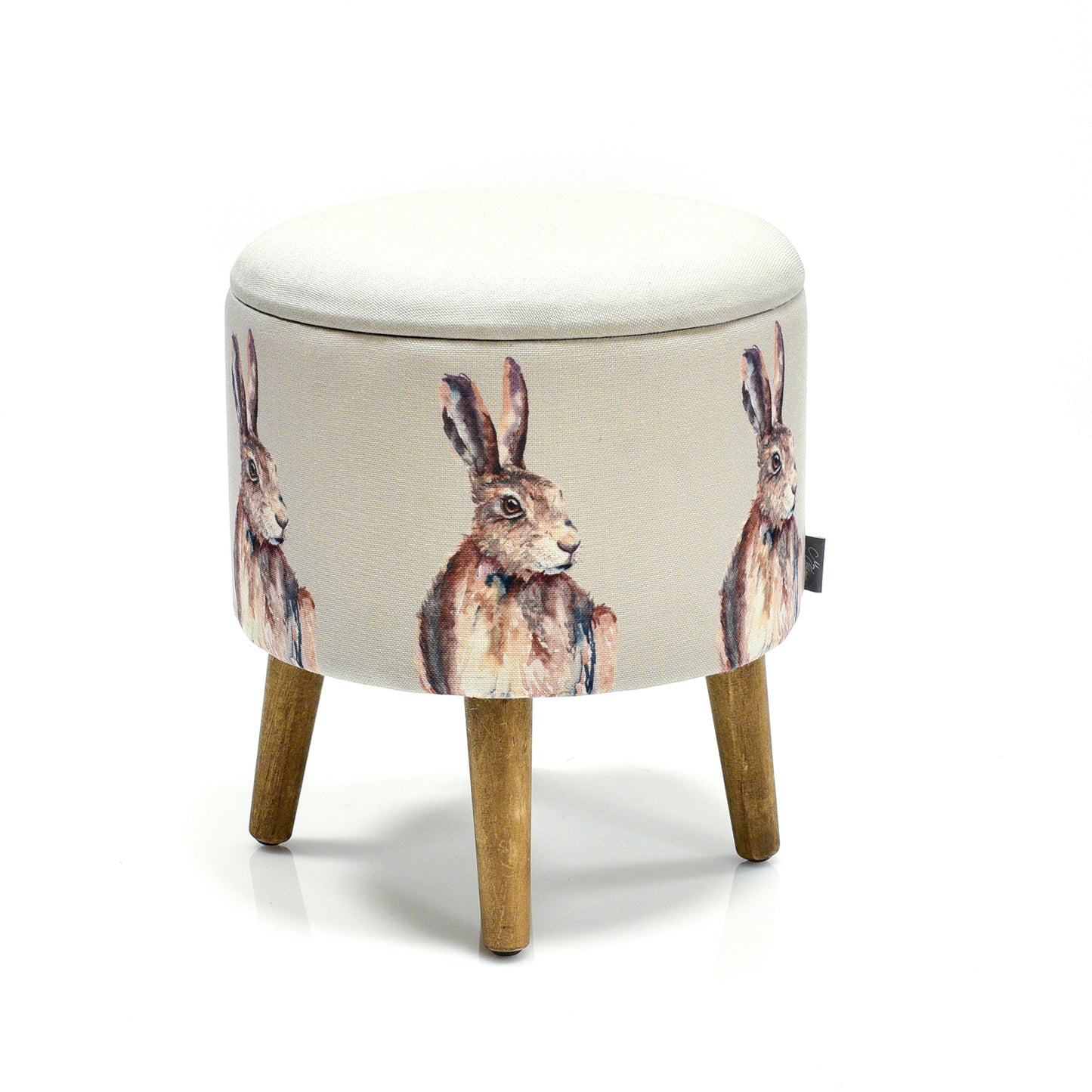 Meg Hawkins Hare Storage Footstool