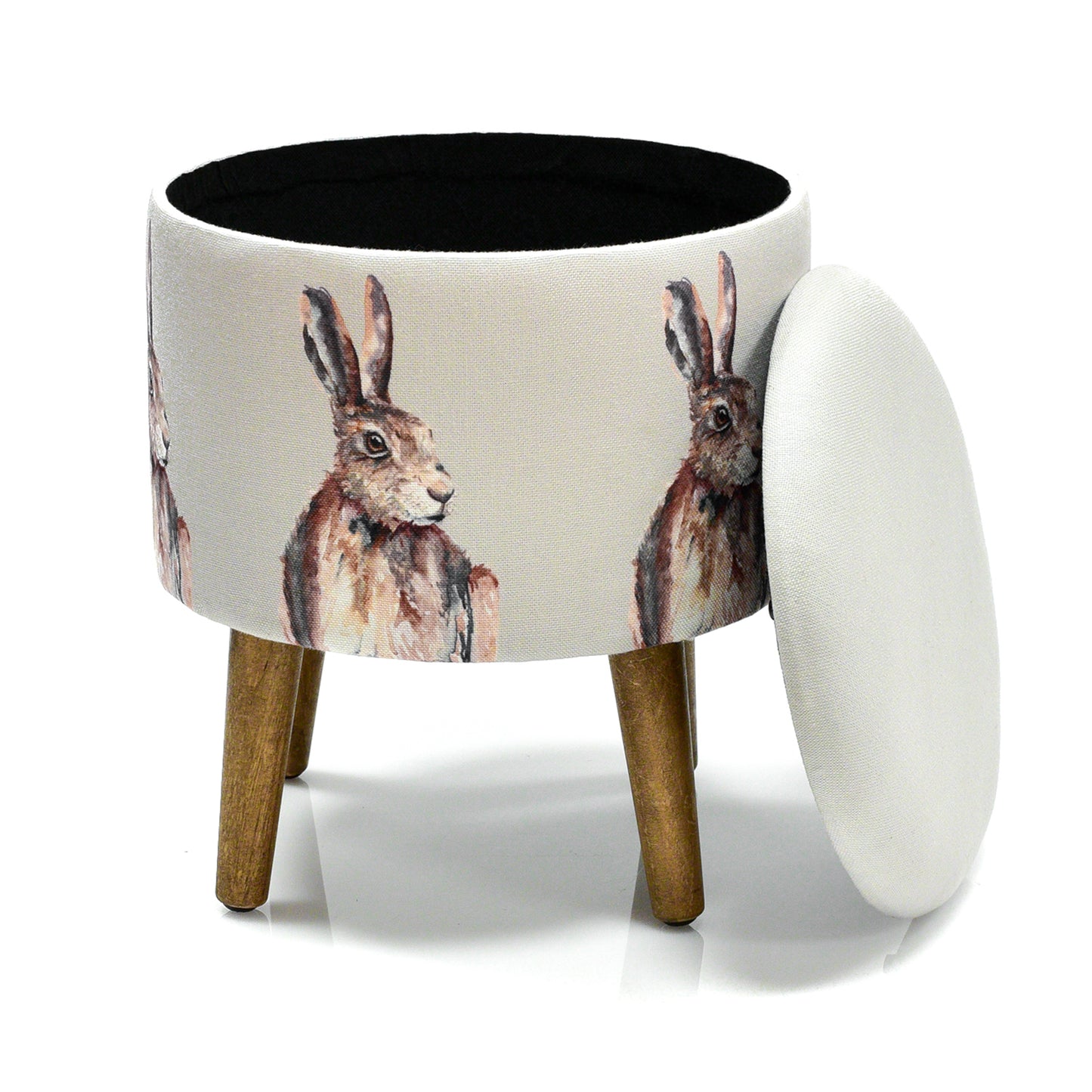 Meg Hawkins Hare Storage Footstool