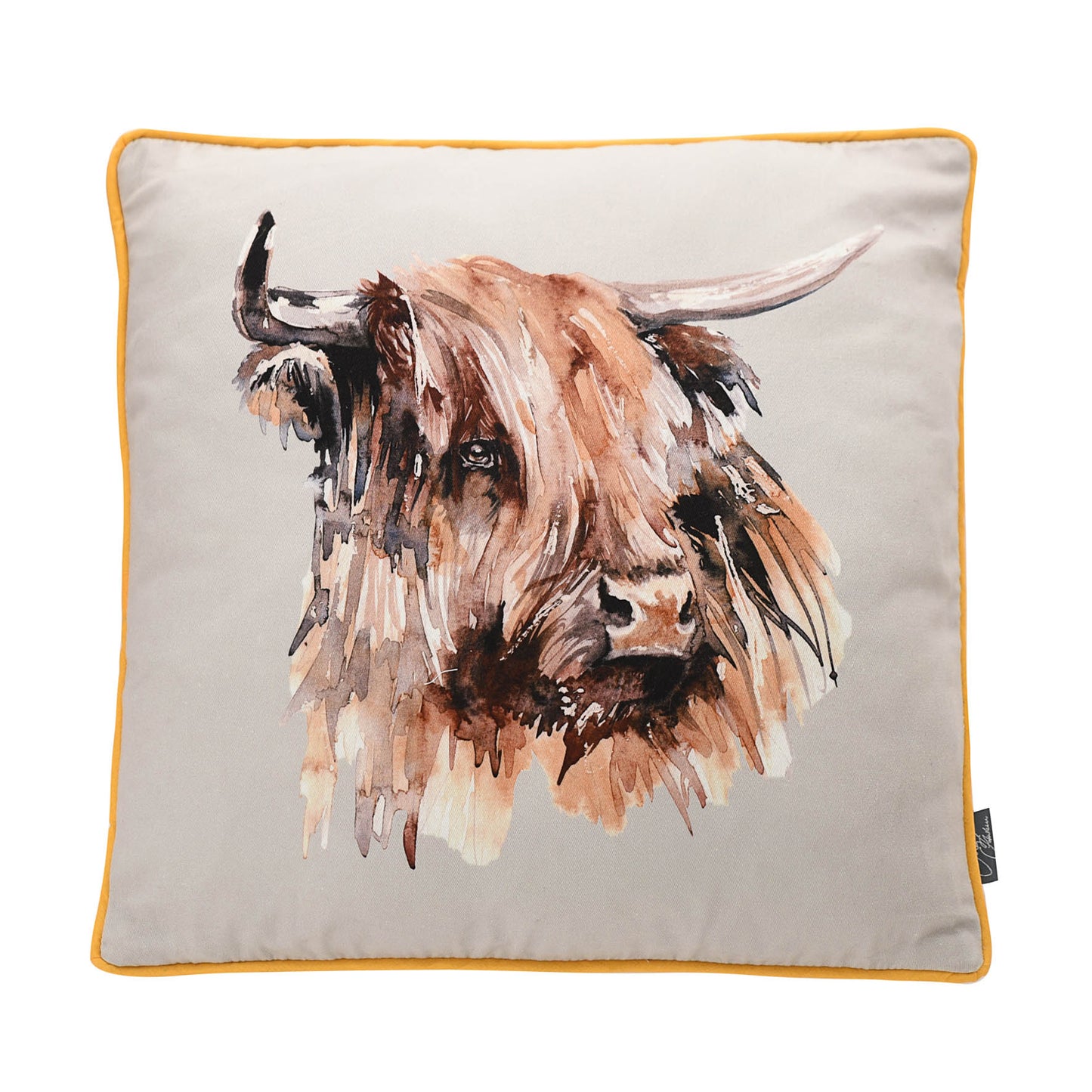 Meg Hawkins Highland Cow Square Cushion (40cm x 40cm)