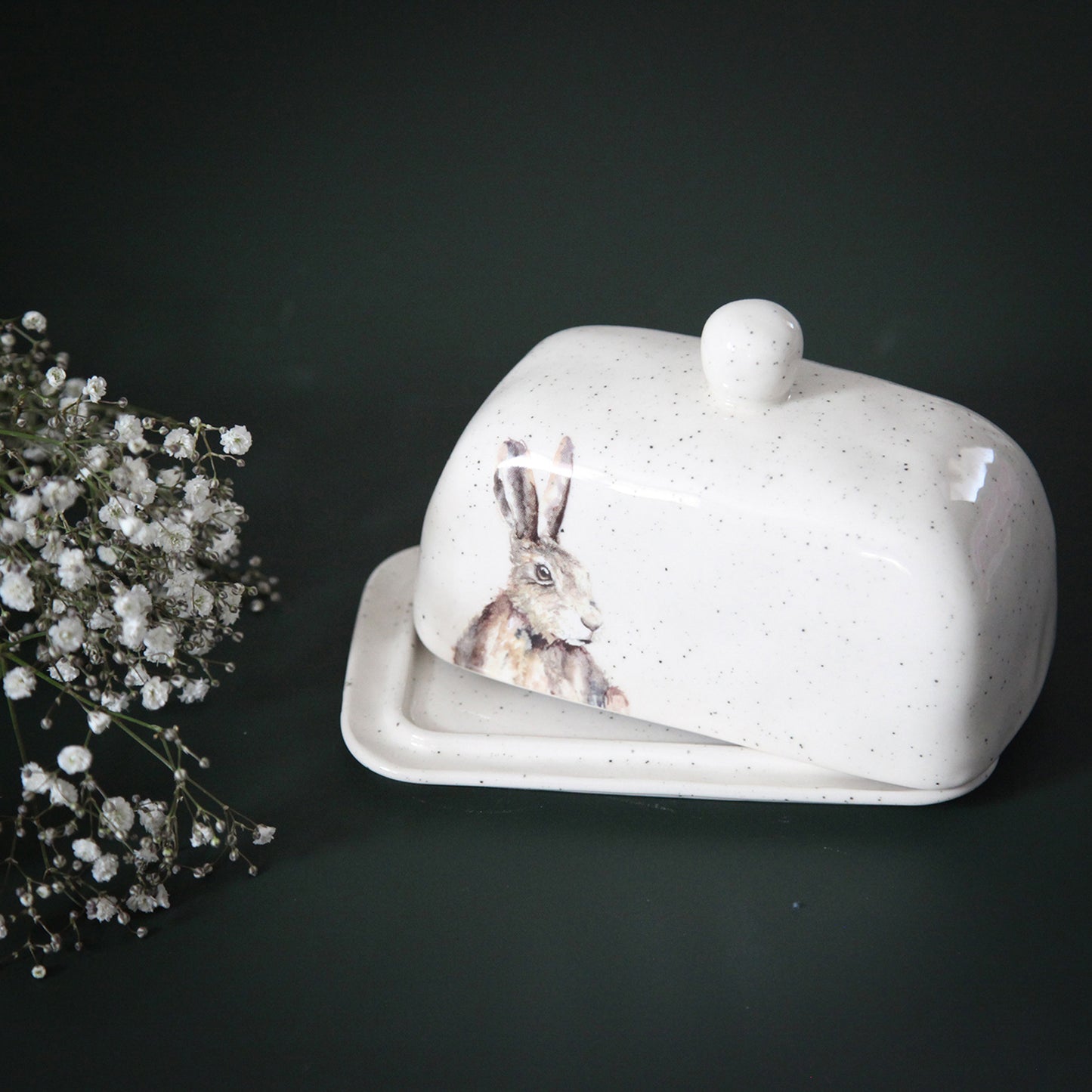 Meg Hawkins Hare Butter Dish