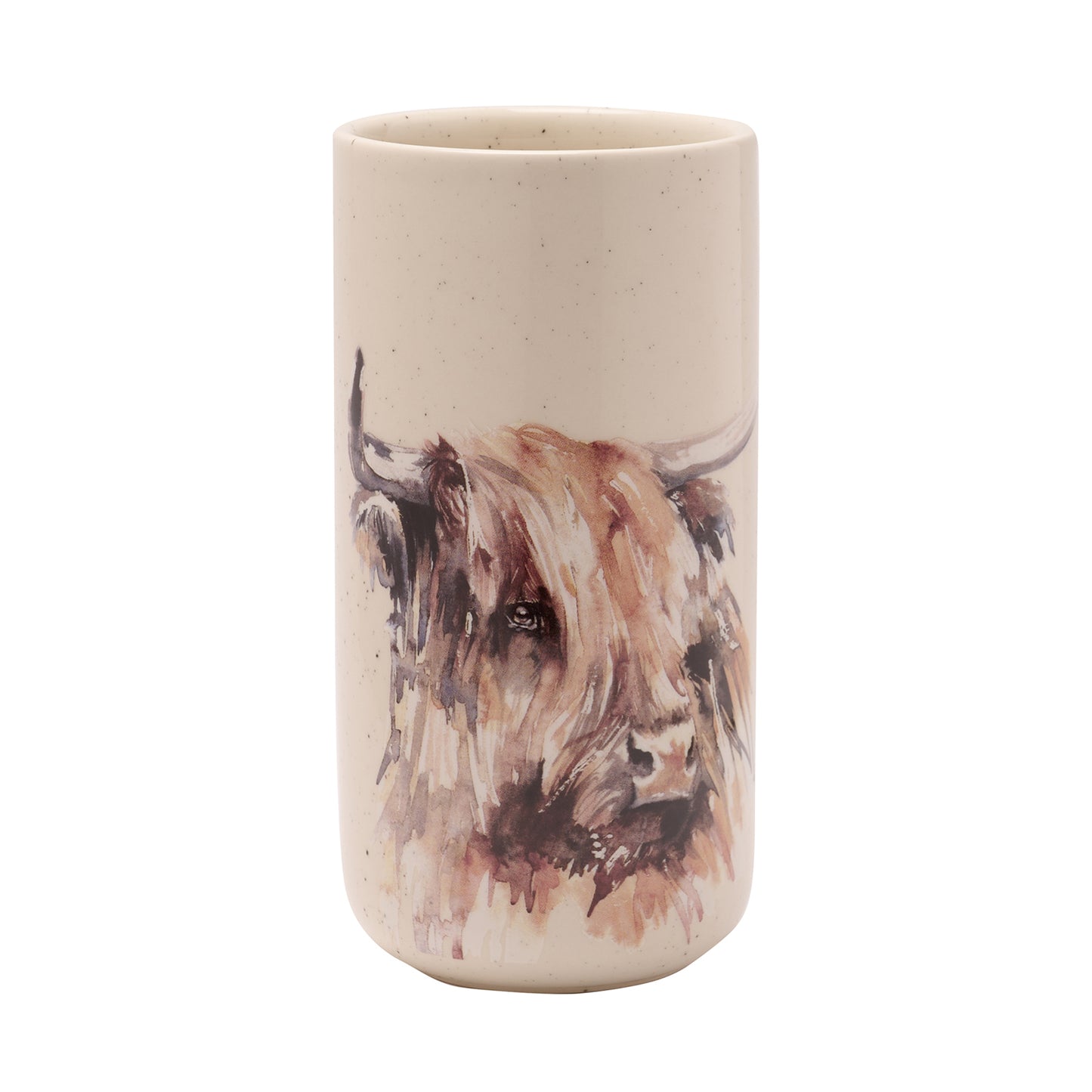 Meg Hawkins Highland Cow Tall Ceramic Vase