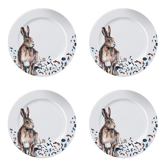 Meg Hawkins Hare Side Plates (Set of 4)