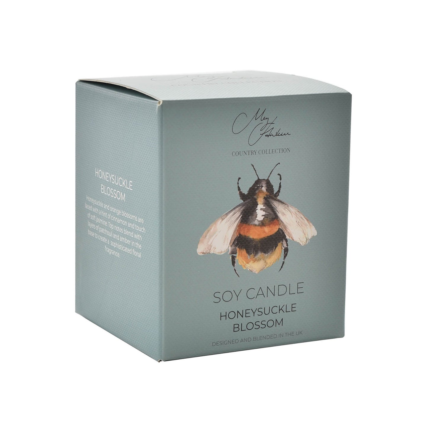 Meg Hawkins Bee Soy Wax Candle - Honeysuckle Blossom