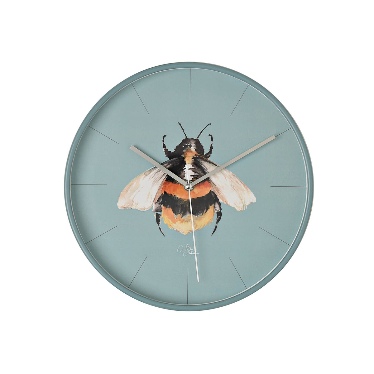 Meg Hawkins Bee Round Wall Clock